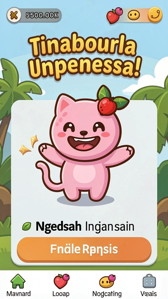Tampilan awal dari aplikasi 62VIP yang menarik.