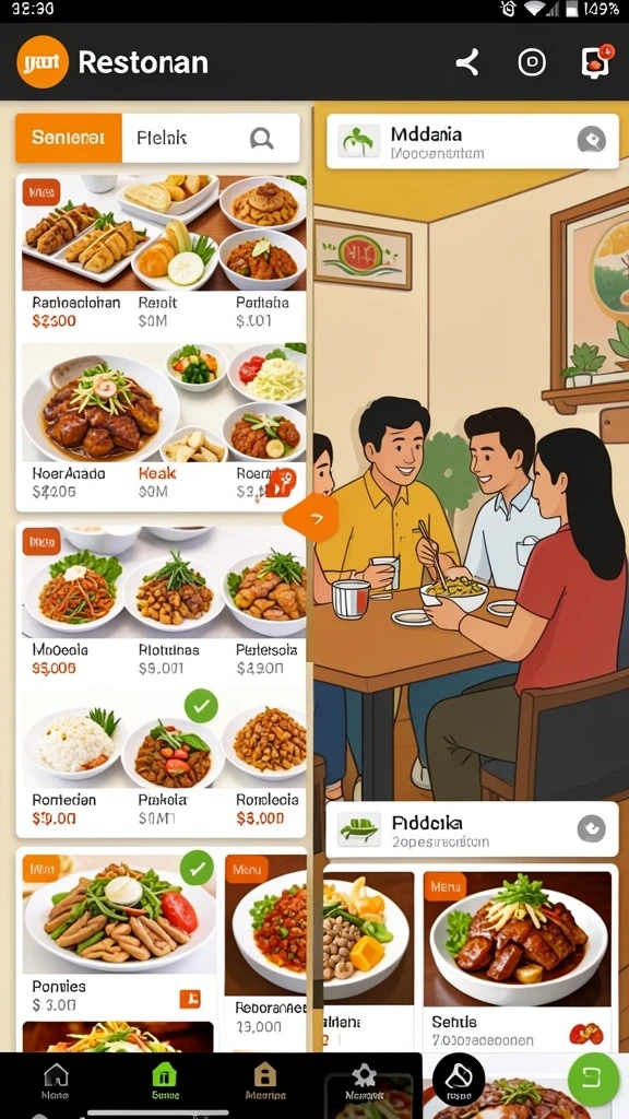Fitur sosial yang memungkinkan pemain bersaing dengan teman.