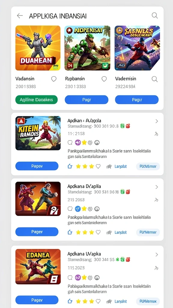 Tampilan awal game C789 yang penuh warna.