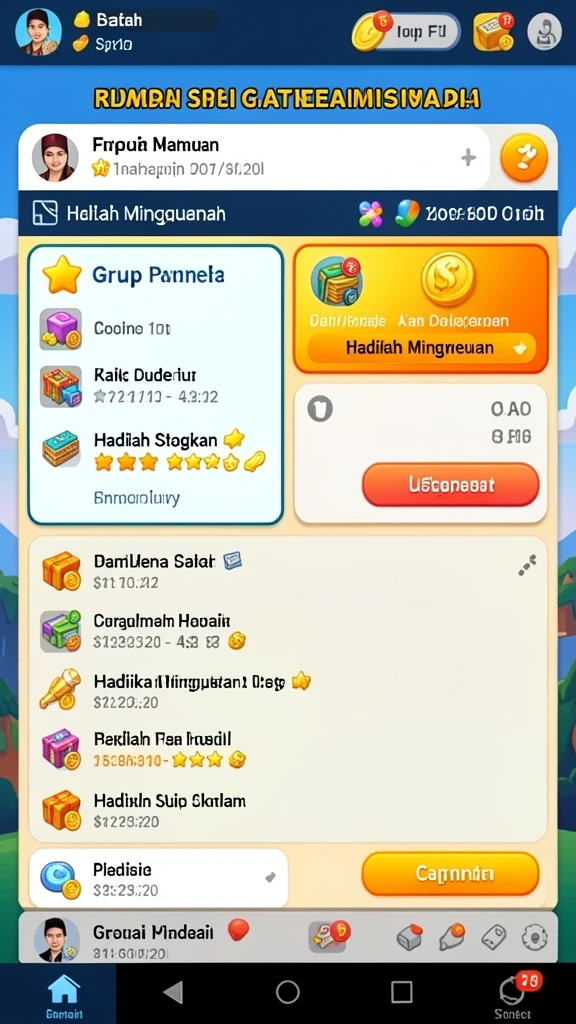 Momen seru saat menyelesaikan level.