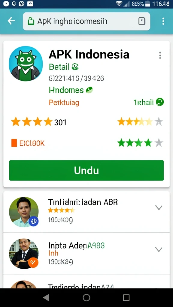 Tampilan antarmuka permainan yang menarik.