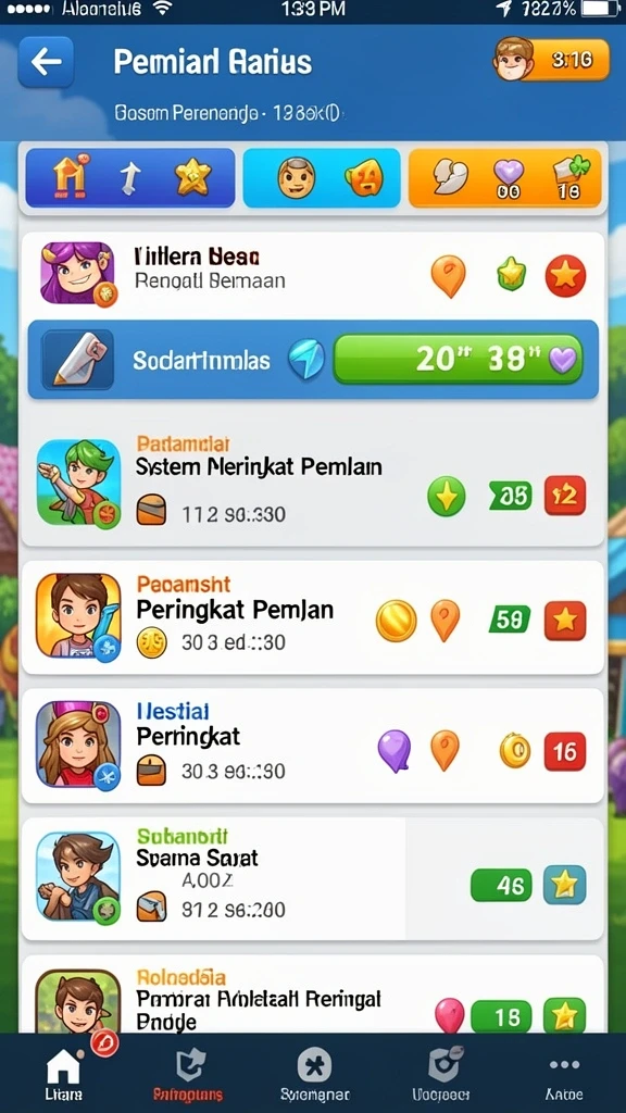 Berbagai karakter unik yang bisa dipilih.