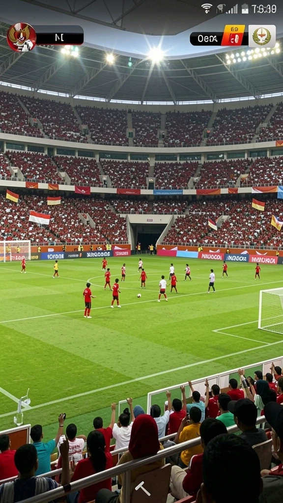 Tampilan visual yang menakjubkan dalam permainan.