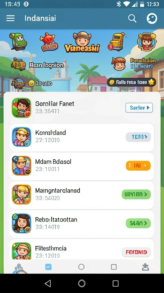 Berbagai mode permainan yang dapat dipilih dengan mudah.