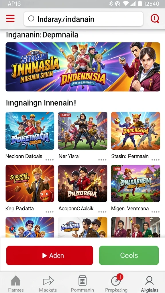 Tampilan permainan kasino yang mendebarkan dan interaktif.
