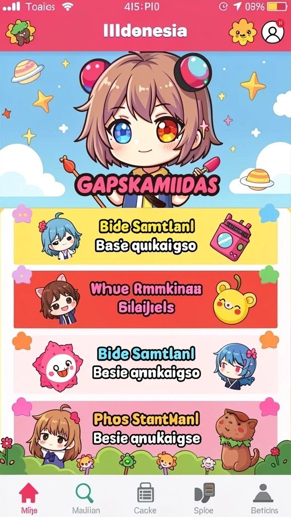 Tangkapan layar menunjukkan dunia game yang luas dan penuh warna.