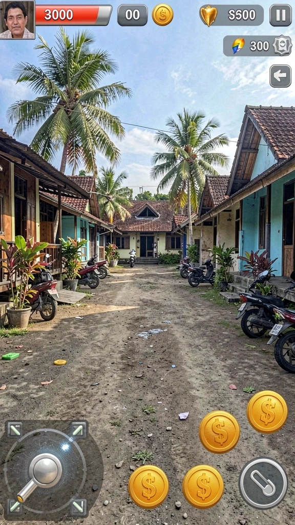 Tampilan awal permainan yang menarik dan interaktif.