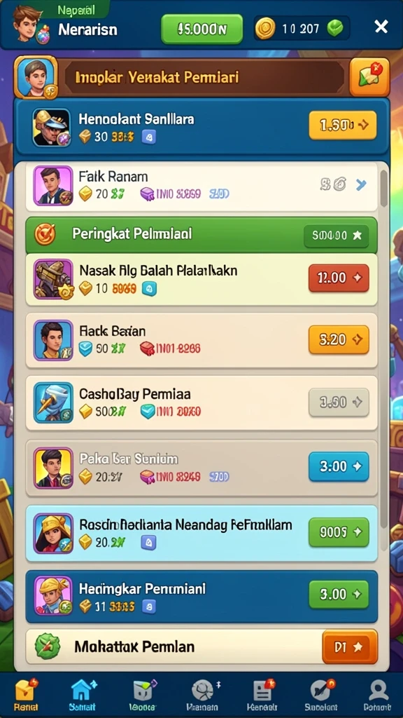 Tampilan antarmuka pengguna yang ramah dan intuitif.