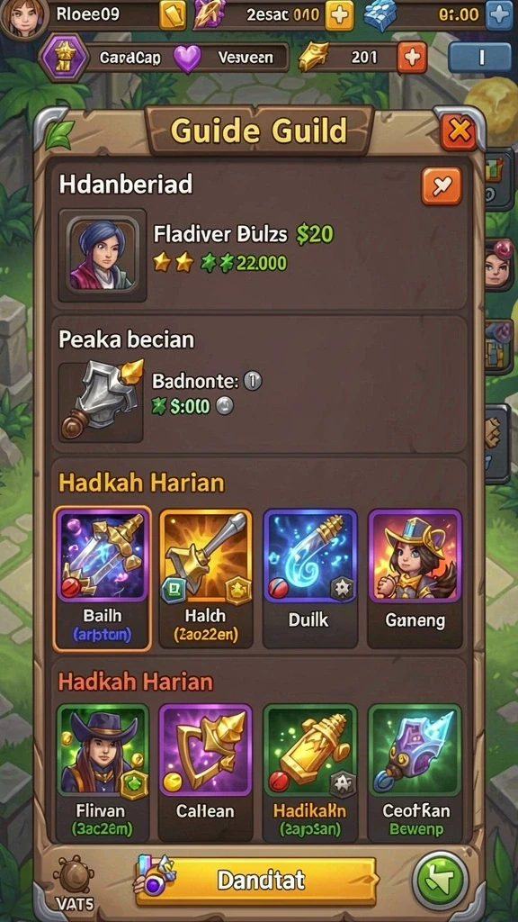 Karakter dengan desain kreatif dan unik siap untuk dimainkan.