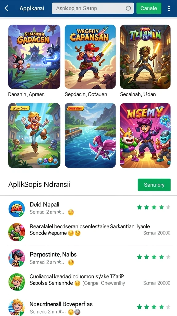 Screenshot fitur kustomisasi pasar yang inovatif.
