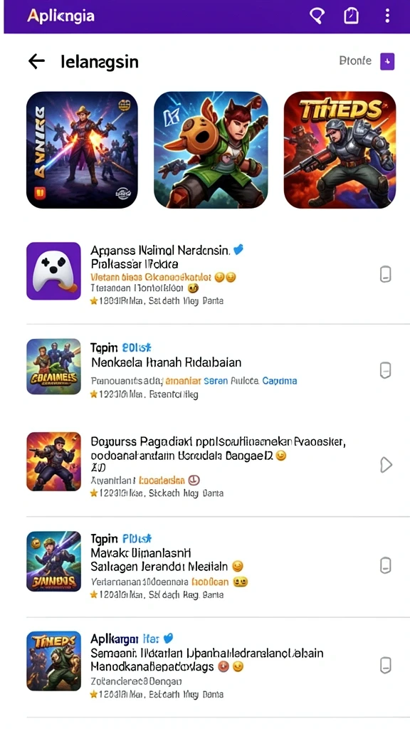 Screenshot menampilkan aksi seru dalam permainan.