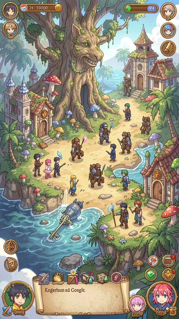 Tampilan awal game yang menarik dan user-friendly.