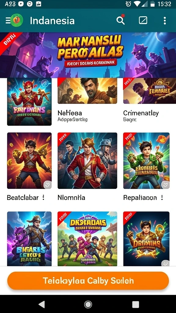 Tampilan grafik yang memukau dalam permainan.