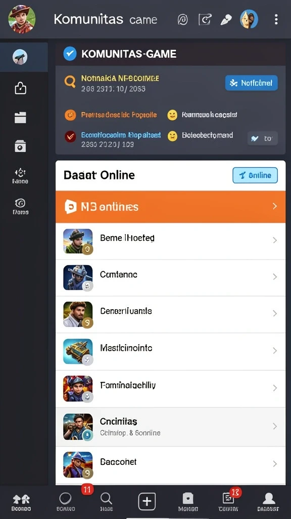 Interaksi di mode multiplayer dengan teman-teman.