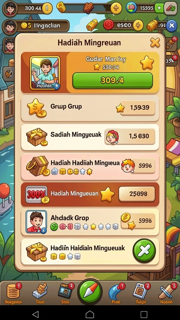 Karakter unik yang dapat dipilih oleh pemain.