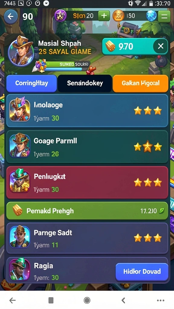 Salah satu level menantang dalam game SR877.