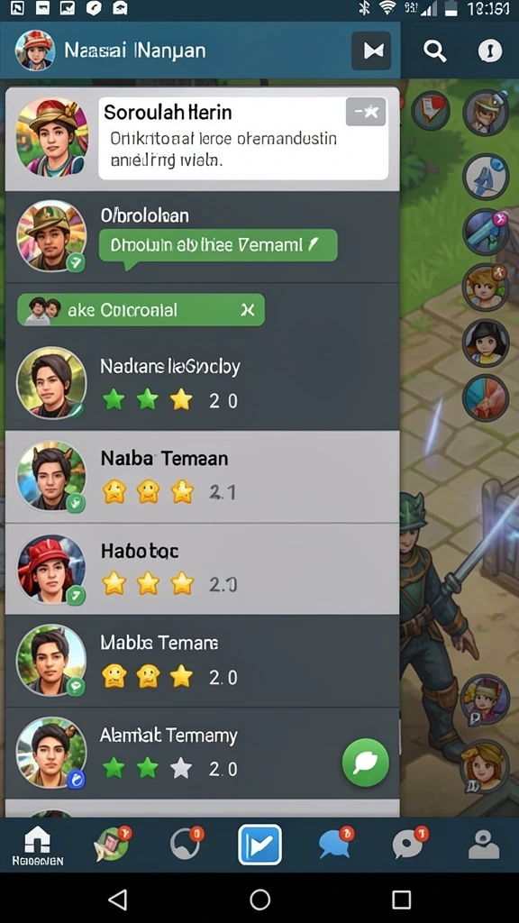 Tampilan antarmuka yang user-friendly dan menarik.