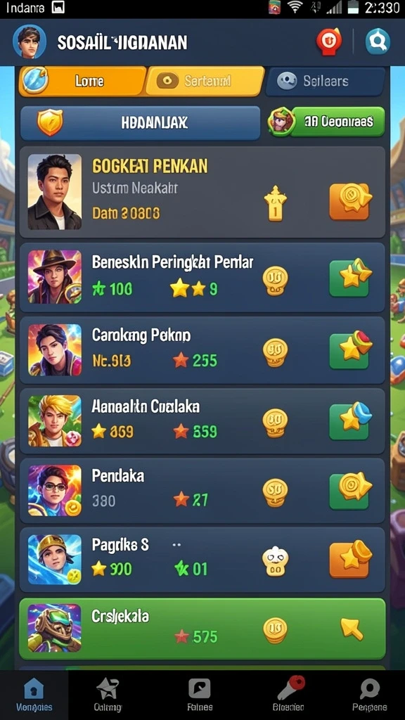 Tampilan antarmuka yang menarik dan user-friendly.