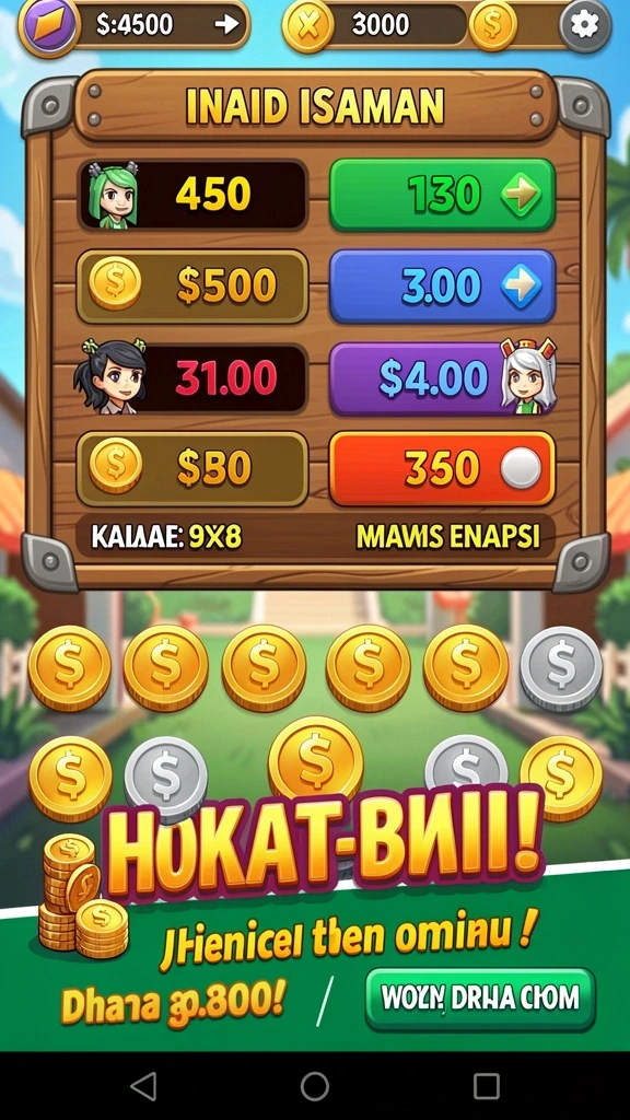Tampilan layar utama TURBO78 yang menarik.