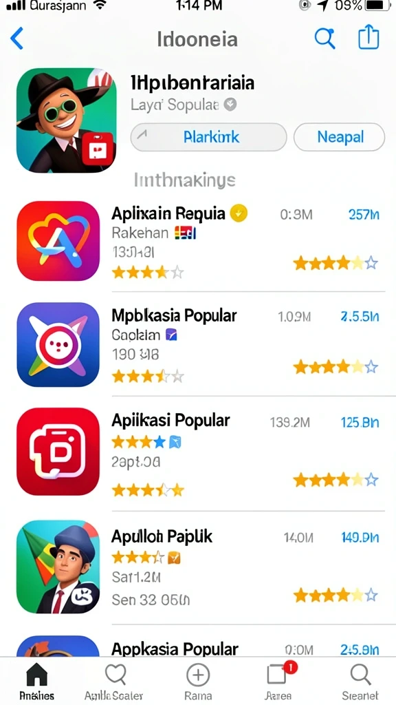 Tampilan antarmuka aplikasi yang menarik dan mudah digunakan.